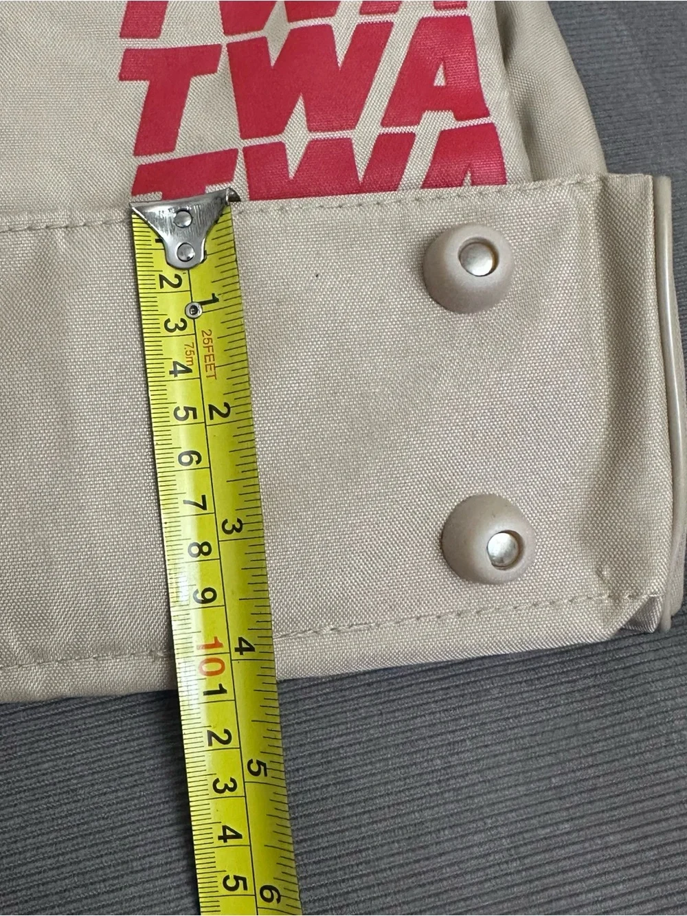 TWA Airlines Getaway Vacations Collection Bag Beige/Red Travel Bags Vintage